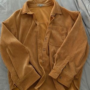 Vici Corduroy Button Down Shacket